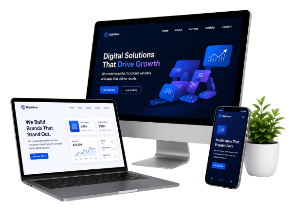 Aabir Solution digital solutions dashboard and growth preview